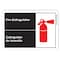 Signmission ANSI, Fire Extinguisher, Bilingual, 7in X 5in, 5" W, 7" L, Landscape, fire extinguisher-bilingual OS-Misc-D-57-L-19737 - alternate 1